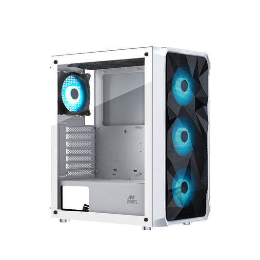Ant Esports ICE-112 (ATX) Mid Tower Gaming Cabinet - White