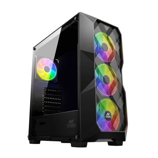 Ant Esports ICE-300 Mesh (ATX) Mid Tower Gaming Cabinet - Black