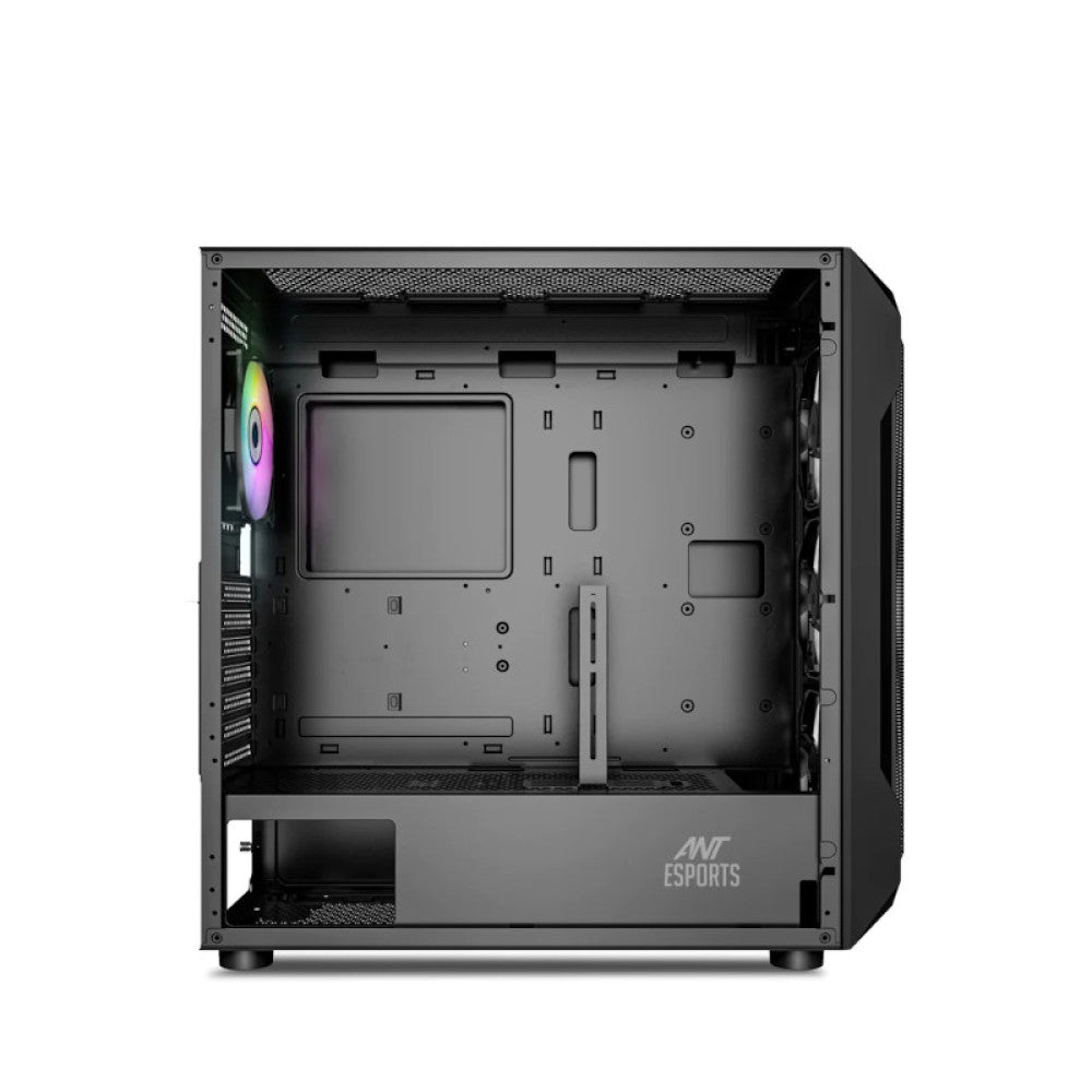 Ant Esports ICE-410TG ARGB (E-ATX) Mid Tower Gaming Cabinet - Black