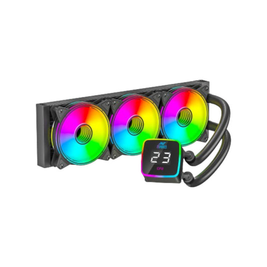 Ant Esports ICE-Flow 360 ARGB CPU Liquid Cooler - Black