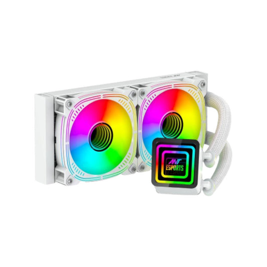 Ant Esports ICE-Infinite 240 ARGB CPU Liquid Cooler - White