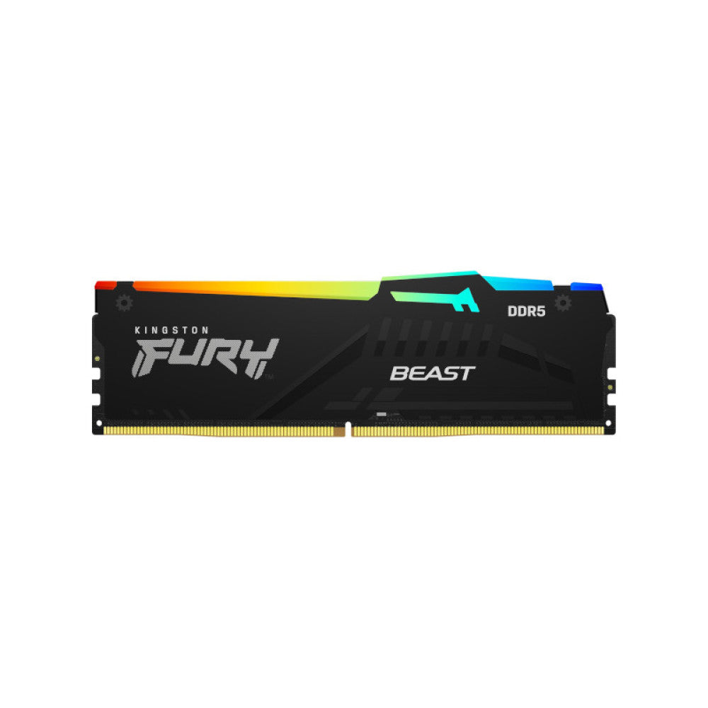 Kingston Fury Beast RGB 32GB (2x16GB) 6000MHz DDR5 CL30 RAM - Black