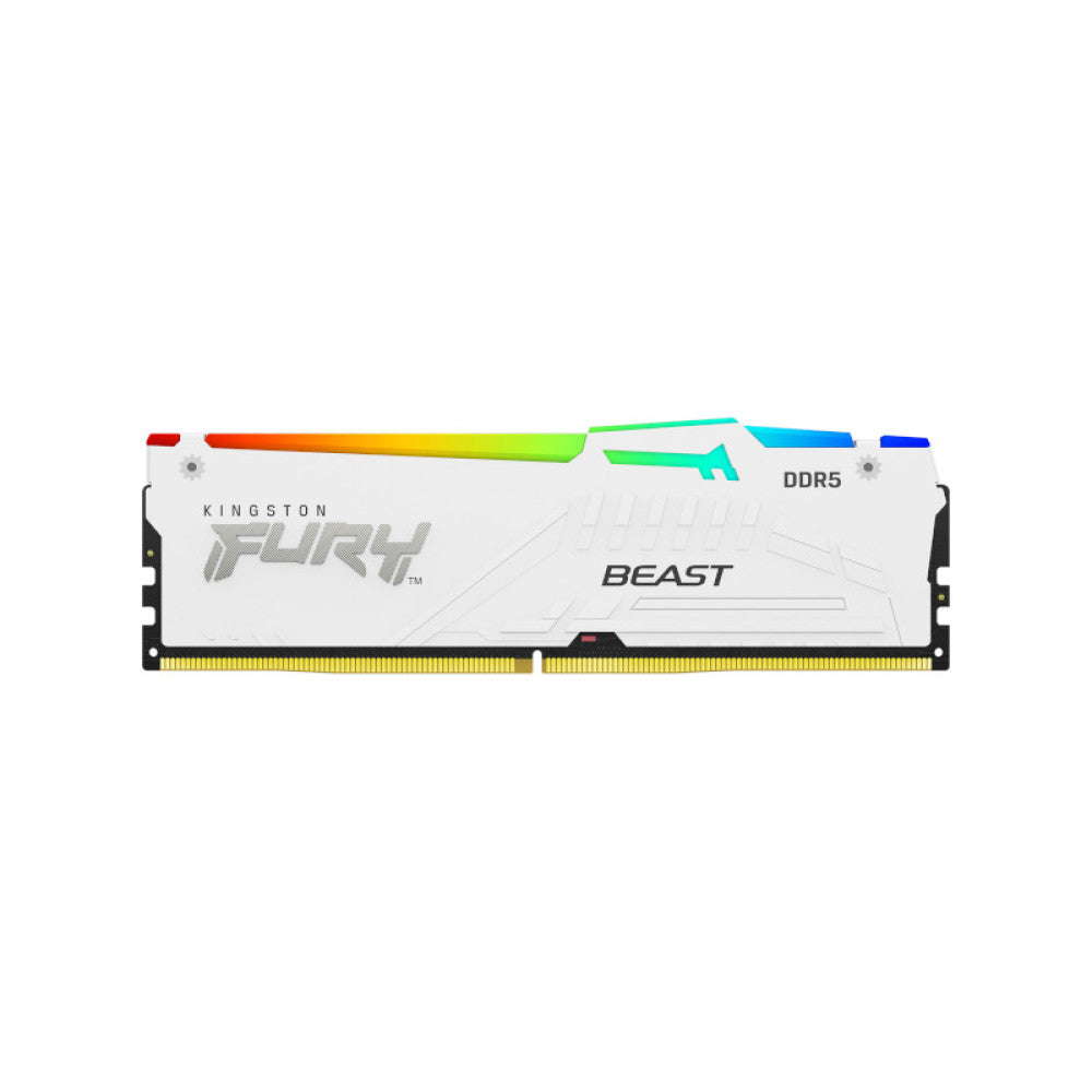 Kingston Fury Beast RGB 16GB (1x16GB) 6000MHz DDR5 CL30 RAM - White