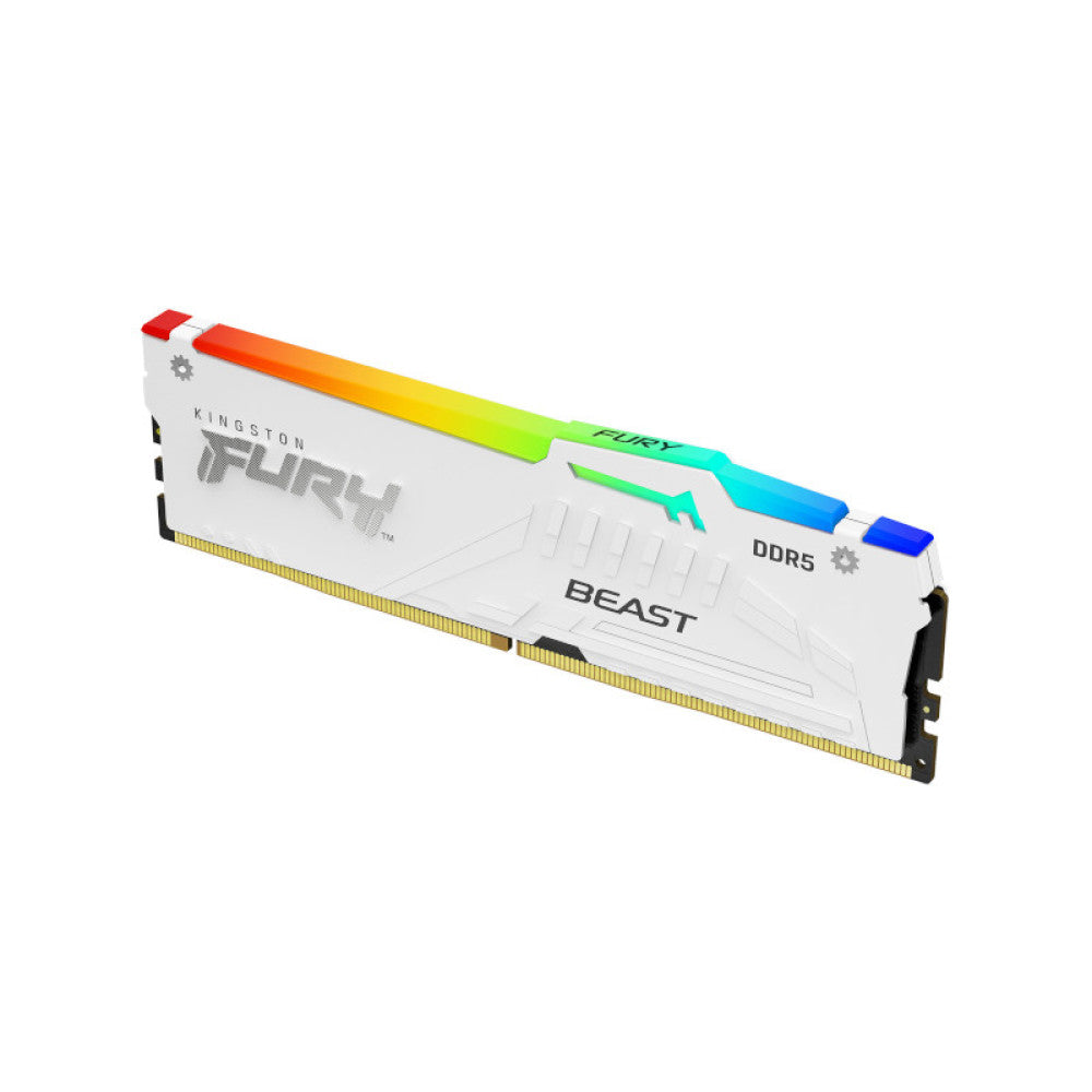 Kingston Fury Beast RGB 16GB (1x16GB) 5600MHz DDR5 CL36 RAM - White