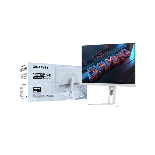 GIGABYTE M27QA ICE 27 Inch Gaming Monitor - White