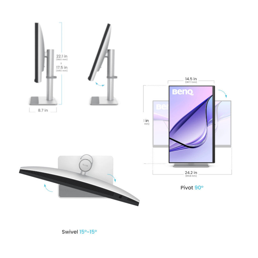 BenQ MA270U 27 inch 4K UHD IPS Monitor for MacBook Pro and MacBook Air