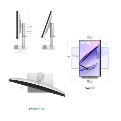 BenQ MA270U 27 inch 4K UHD IPS Monitor for MacBook Pro and MacBook Air