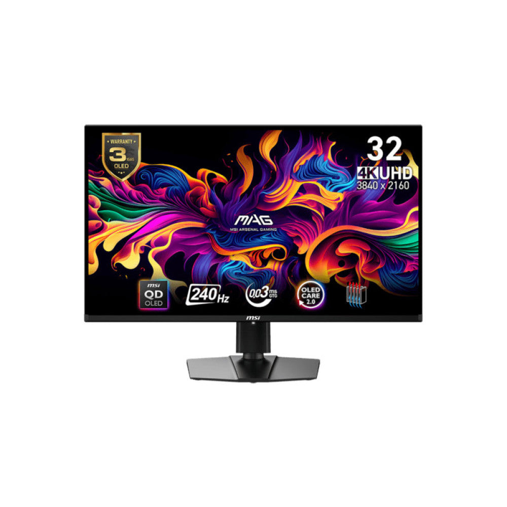 MSI MAG 321UPX QD-OLED 32 Inch QD-OLED UHD 240Hz Gaming Monitor