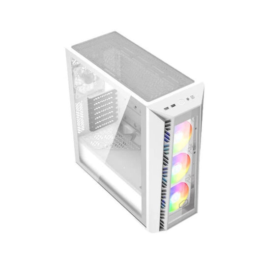 Cooler Master MasterBox 520 Mesh ARGB Mid Tower Cabinet - White