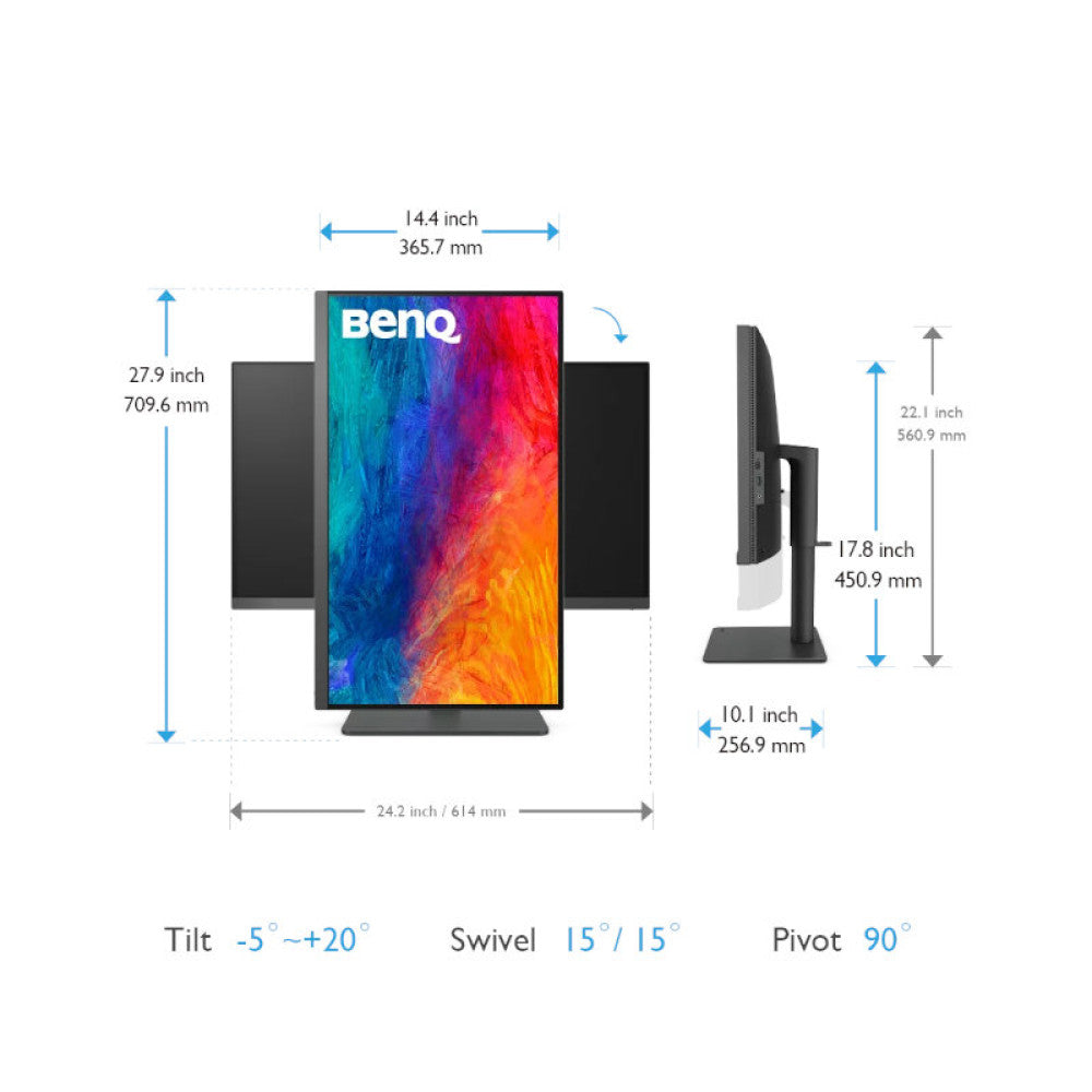 BenQ PD2705U Eye-Care 27 Inch UHD IPS Monitor