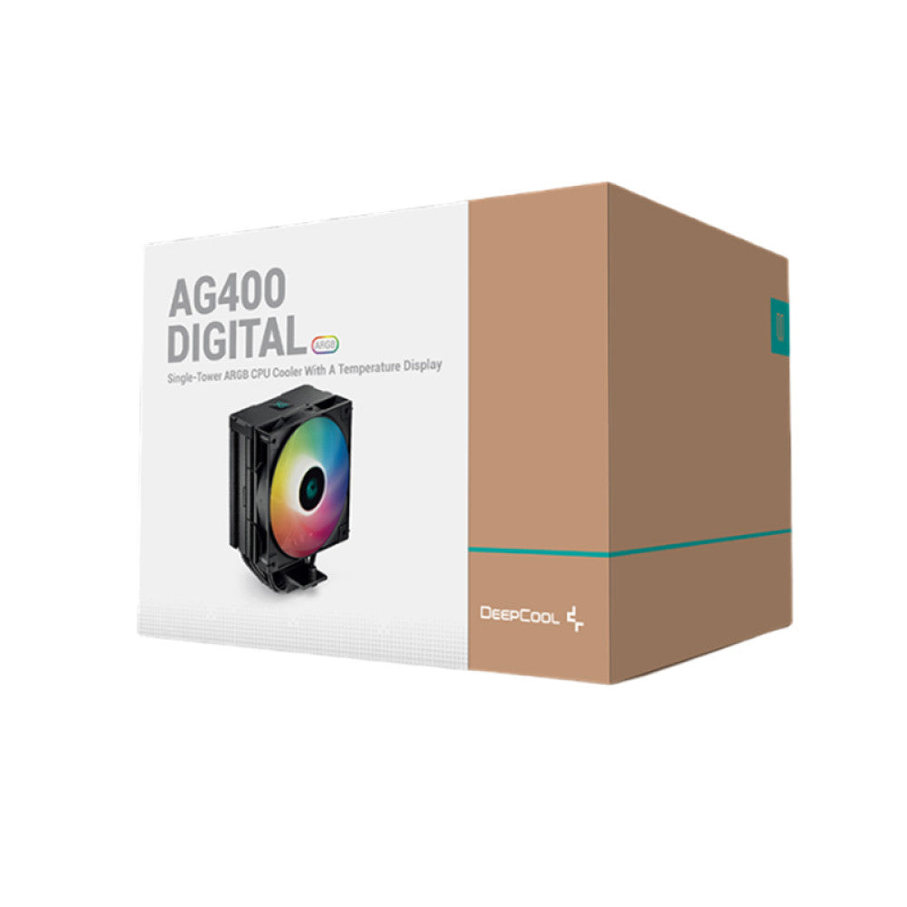 Deepcool AG400 Digital BK ARGB 120mm CPU Air Cooler