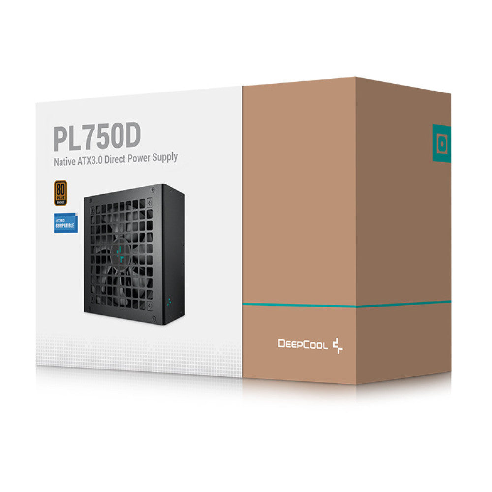 Deepcool PL750D 750 Watt 80 Plus Bronze ATX 3.0 Power Supply