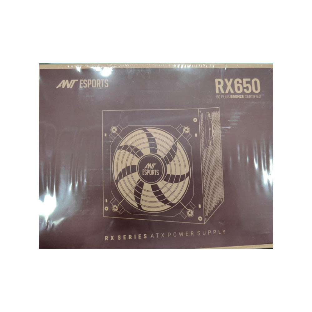 Ant Esports RX650 - 80 Plus Bronze Certified 650 Watt Non-Modular Power Supply