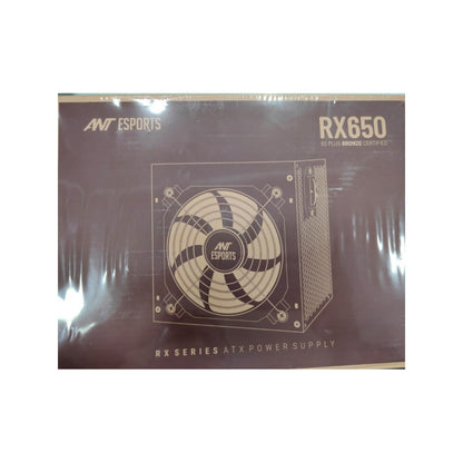 Ant Esports RX650 - 80 Plus Bronze Certified 650 Watt Non-Modular Power Supply