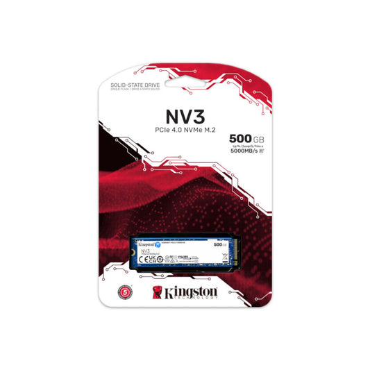 Kingston NV3 500GB PCIe Gen4 NVMe M.2 SSD