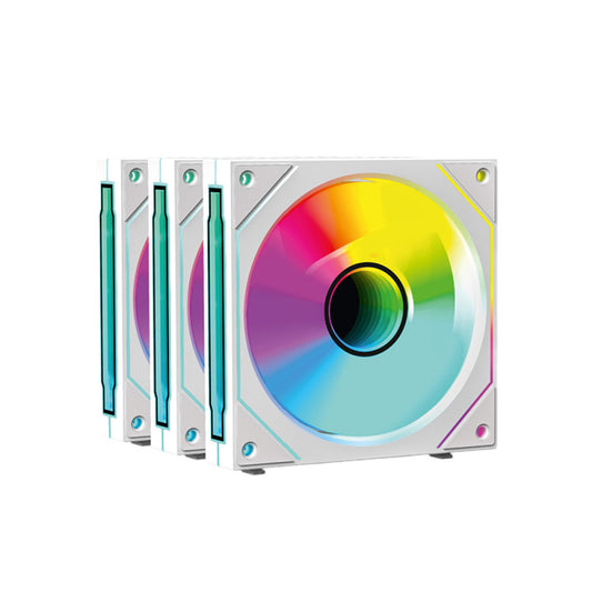 Ant Esports Stackerflow 120mm 3 in 1 ARGB Case Fan Kit – White