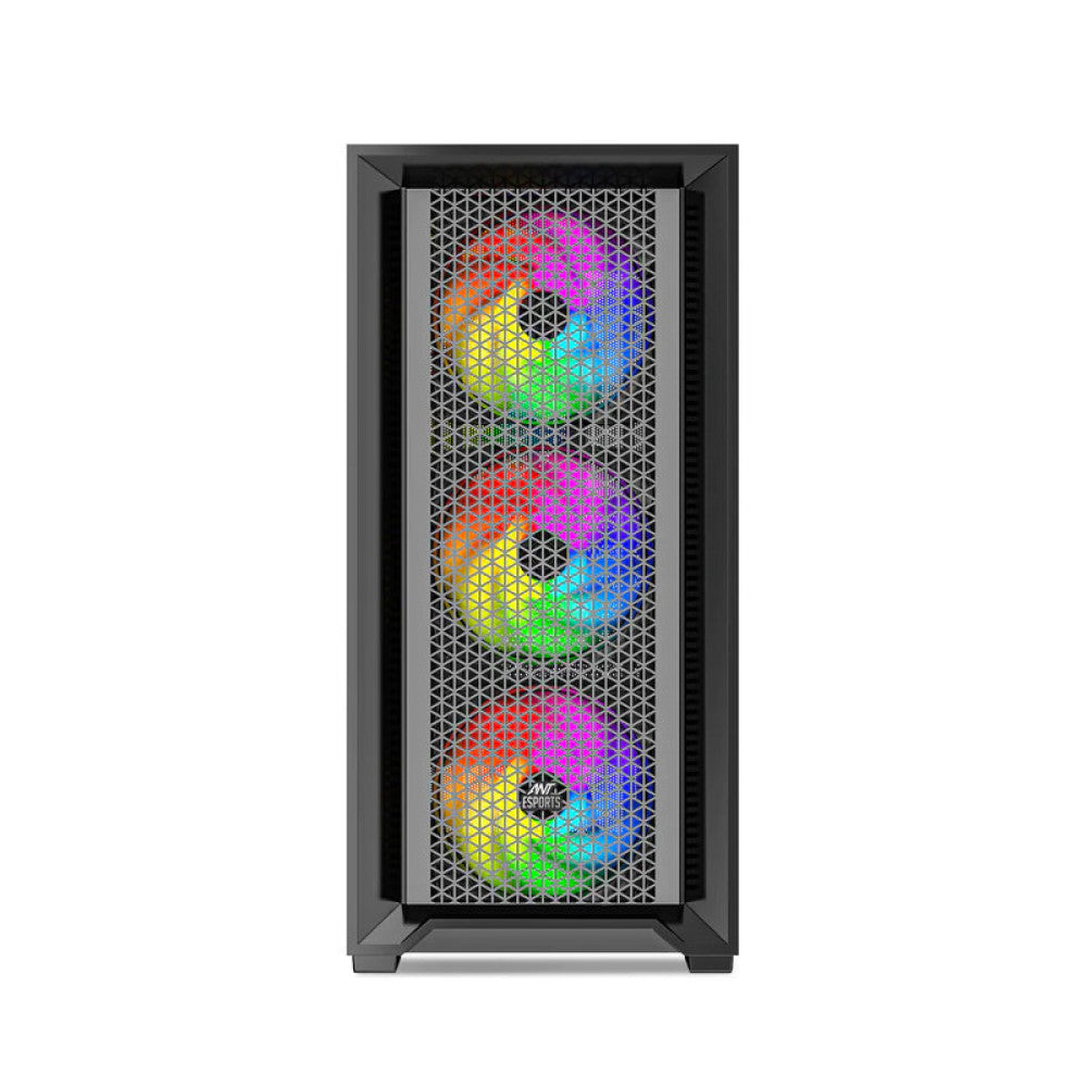 Ant Esports SX7 (ATX) Mid Tower Gaming Cabinet - Black