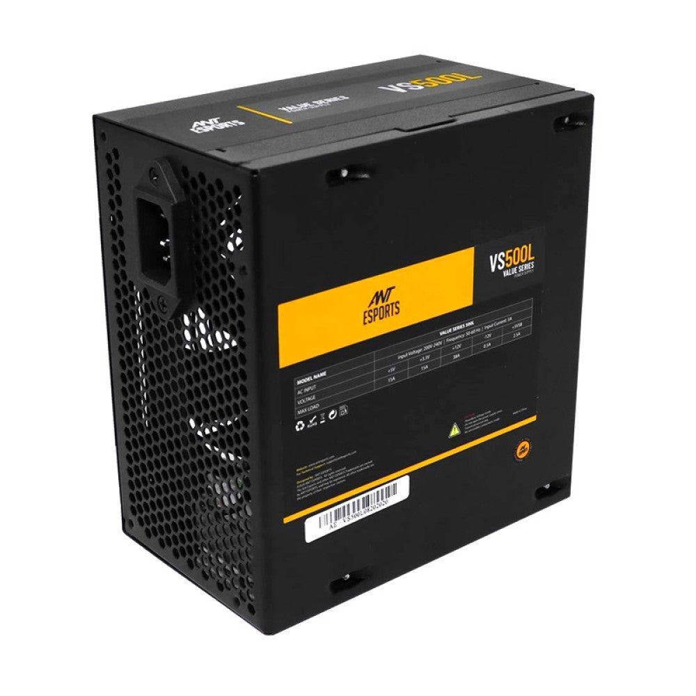 Ant Esports VS500L - 500 Watt Non-Modular Power Supply