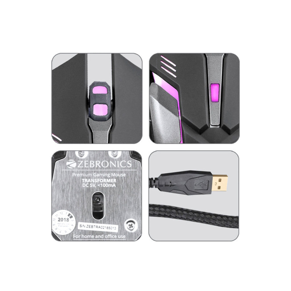 Combo Zebronics Zeb-Transformer 1 Gaming Keyboard + Gaming Mouse